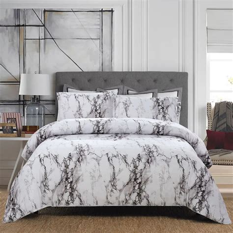 Luxury G Queen White Marble Duvet Cover Sets Bedding Set In Bedding Sets From Home And Garden On