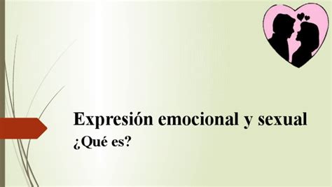 Expresión Emocional Y Sexual Pdf