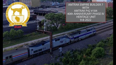 Amtrak Empire Builder 7 With P42 184 40th Anniversary Phase Iv