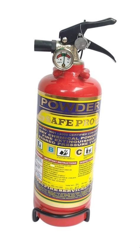 Safe Pro 1 Kg Powder Fire Extinguisher For Car At Rs 750 In Vadodara Id 23370576230