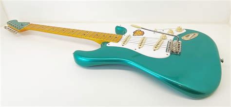 Squier Classic Vibe Stratocaster 50s Sherwood Green Metallic Matching Headstock Andbadguitars