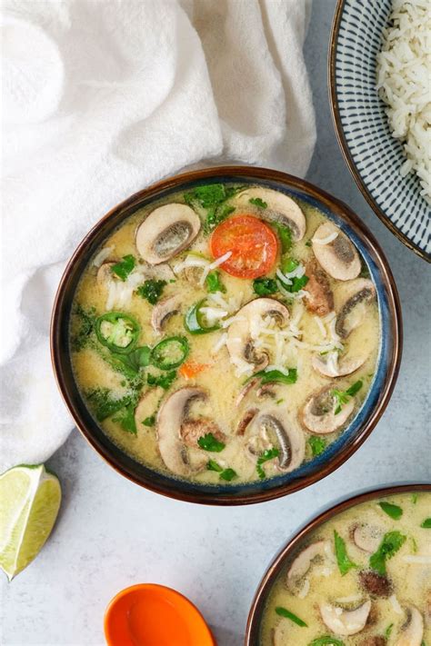 Vegan Tom Kha Thai Coconut Soup Recipe Well Vegan