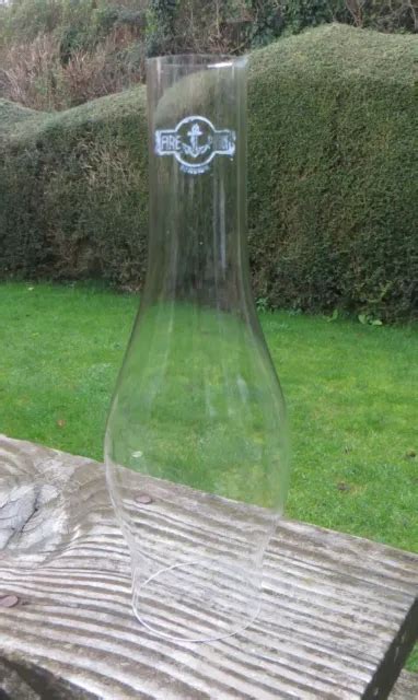 Vintage Duplex Oval Bulge Glass Oil Lamp Chimney Mm Anchor