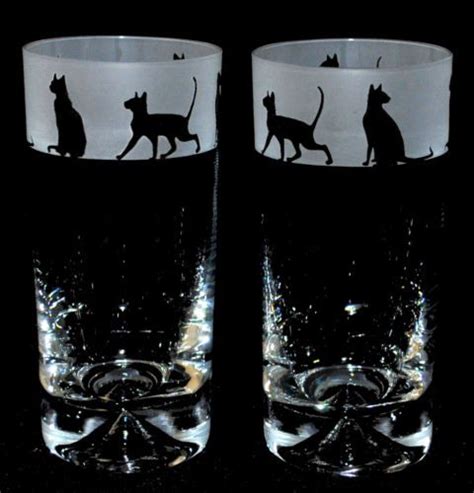 Kitty Glass Glass Highball Cat Ts