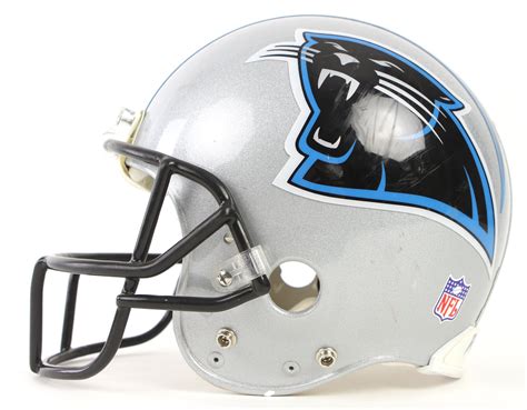 Lot Detail - 2003-04 Jake Delhomme Carolina Panthers Game Worn Helmet ...