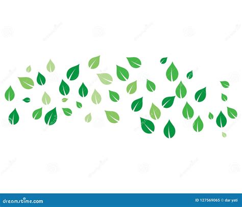 Flying leaves vector stock vector. Illustration of flying - 127569065