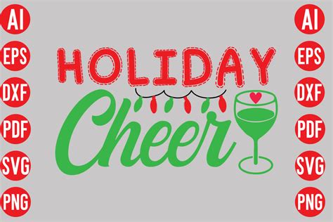 Holiday Cheer Svg Cut File Graphic By Merchtrends Svg · Creative Fabrica