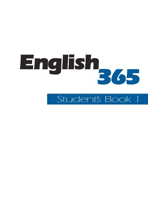 English 365 Student's Book 1 | PDF | Telephone Call | Question