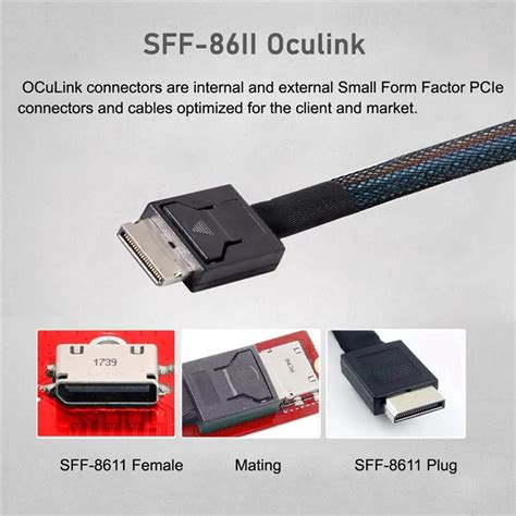 Wholesale PCI E 3 0 M 2 M Key To Oculink SFF 8612 SFF 8611 Host Adapter