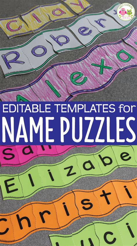 Printable Name Puzzles For Preschoolers - Printable Crossword Puzzles