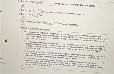 Solved Is The Average Time To Complete An Obstacle Course Chegg