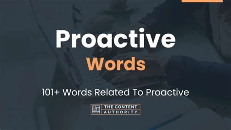 Proactive Words 101 Words Related To Proactive