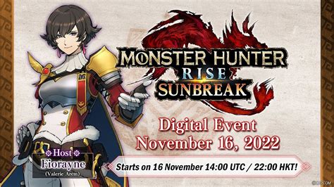 Monster Hunter Rise Sunbreak Digital Event Detailing Third Free Update