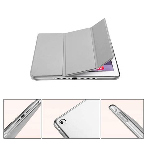 Housse Tablette EVETANE Coque Silicone Liquide Pour Ipad Air 9 7 Argent