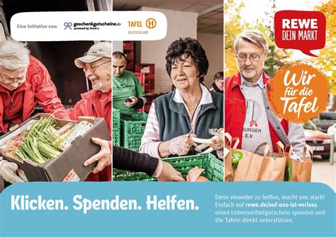 REWE startet Aktion für Tafeln Deutschland und spendet zudem 250