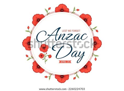 Anzac Day Lest We Forget Illustration Stock Vector (Royalty Free ...