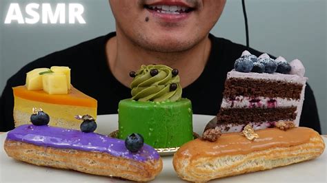 Asmr Eclairs Cakes The Hangry Mole Eating Show Youtube