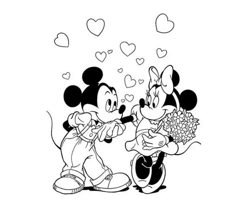 Dibujos De Minnie Y Mickey Mouse Para Colorear Etapa Infantil