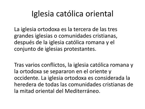 Ppt La Iglesia Católica Apostólica Ortodoxa Powerpoint Presentation