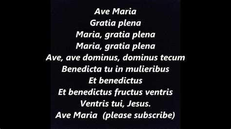 Ave Maria Lyrics Wedding Song