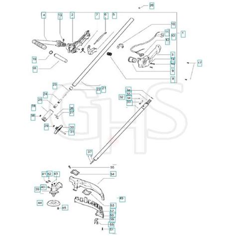 Mcculloch Premio Ex Shaft Handle Parts Diagram Ghs