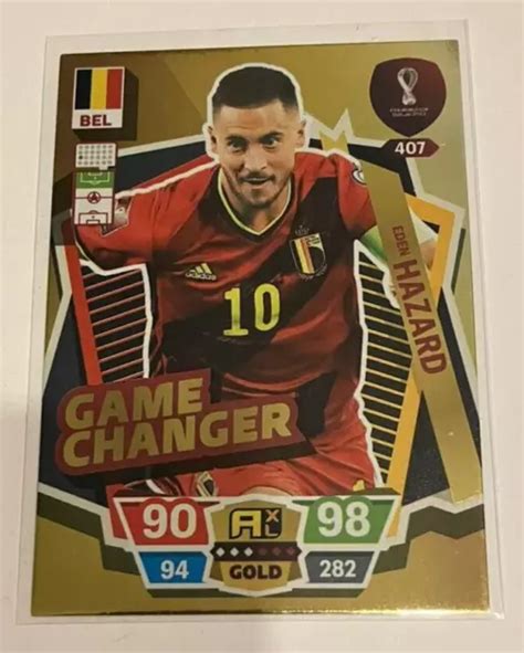 CARTE N407 GAME CHANGER Eden HAZARD Belgique PANINI Adrenalyn WC QATAR