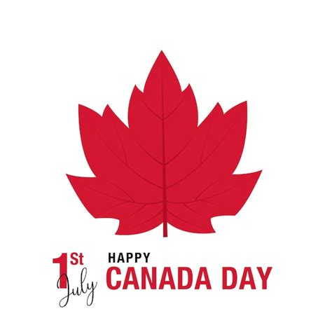 Premium Vector Vector Canada Day With Maple Leaf