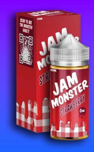 Jam Monster Strawberry 100ml E Juice Cheapest Cbd Vape And Kratom Online