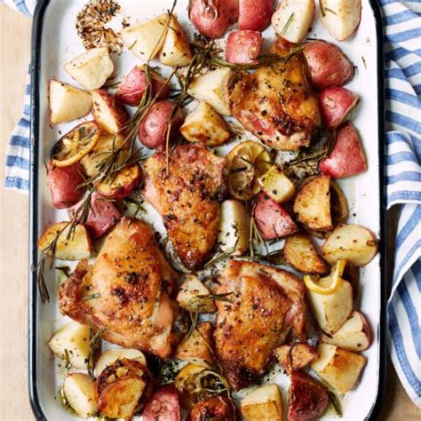 Oven Roasted Chicken Thighs With Baby Potatoes Kevin Dundon Online