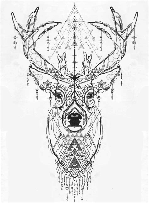 Deer Tattoo Design Geometrische Tattoos Tiere Geometrische Tattoos