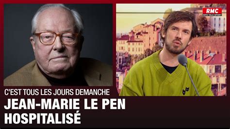 JEAN MARIE LE PEN A L HOPITAL YouTube