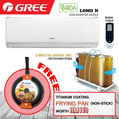 Gree LOMO N 1 5HP Non Inverter Aircond GWC12QC K3NNB4F Shopee Malaysia