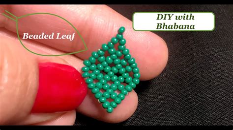 Beaded Leaf Beaded Netting Stitch Tutorial Beginners Tutorial