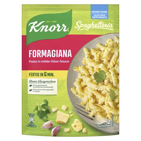 Knorr Spaghetteria Nudel Fertiggericht Formagiana 163 G Amazon De