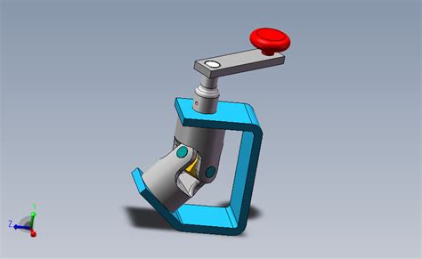 摇杆万向节 Solidworks 2012 模型图纸下载 懒石网