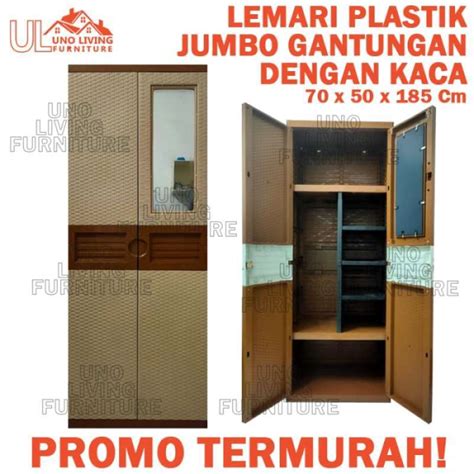 Promo Lemari Gantung Lemari Plastik Jumbo Lemari Pakaian Lemari Dengan