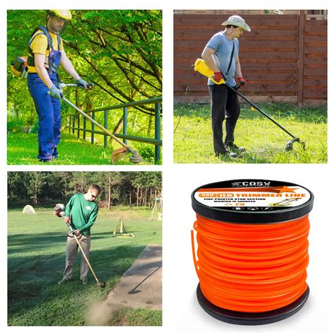 String Trimmer Line Commercial Grade Orange Pentagon