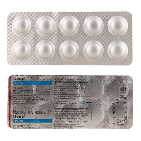 Uvon Fluvoxamine Tablets BP Abbott Prescription At Rs 560 Stripe In