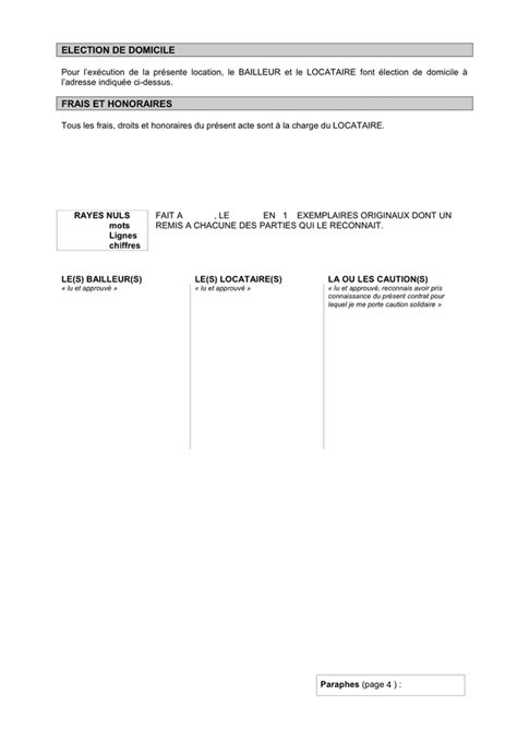 Model De Contrat De Location Pour Parking Doc Pdf Page Sur