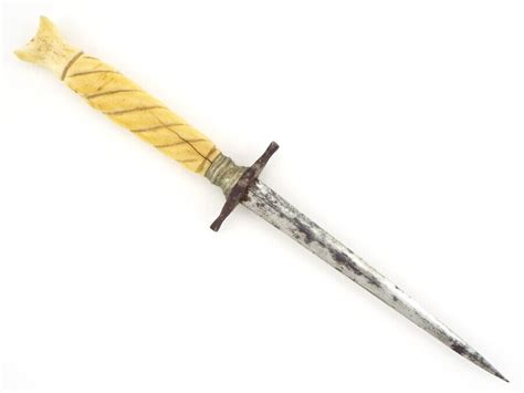 Antique Beginning 19th Century French Prostitute Stiletto Dirk Dagger