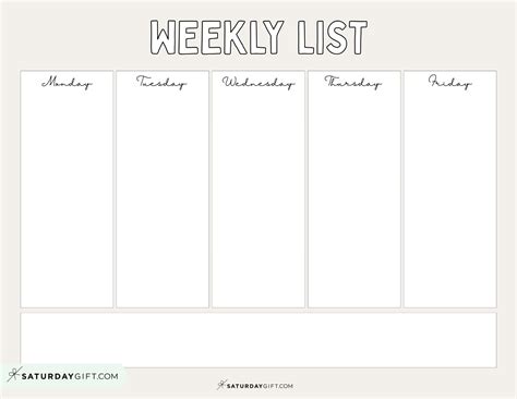 Weekly Planner Printable 39 Cute Free Weekly Calendar Templates