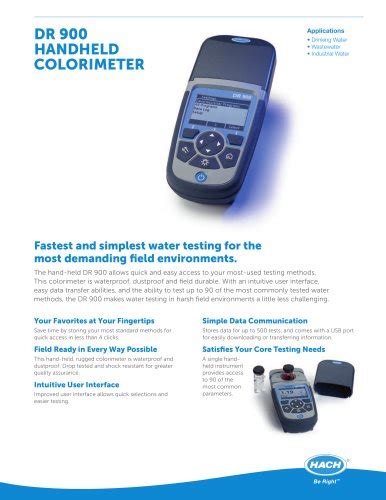 Dr 6000 Uv Vis Spectrophotometer Hach Pdf Catalogs Documentation