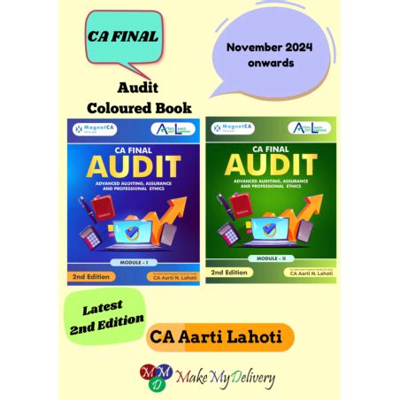 CA Final Audit Coloured Book Set Of 2 Volumes 2nd Edition New Scheme