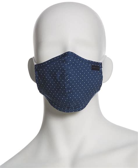 Perry Ellis Unisex Reusable Rounded Woven Fabric 3pk Face Masks Macys