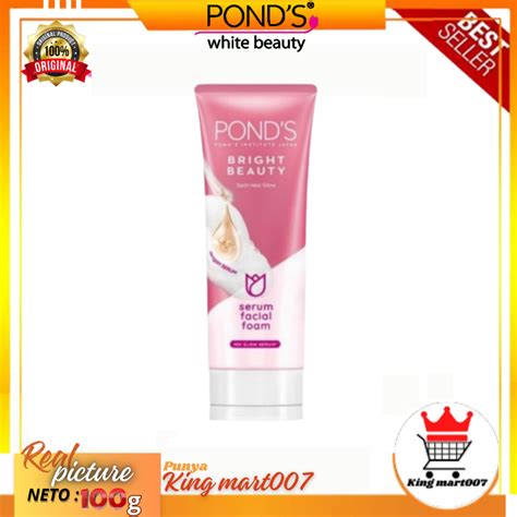 Jual Ponds Facial Foam Bright Beauty 100g Kemasan Baru Shopee Indonesia