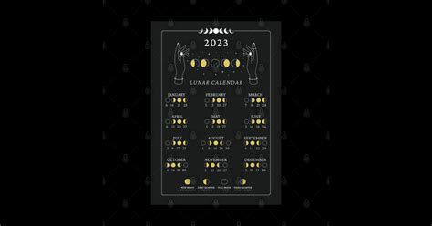 2023 Lunar Calendar, Moon Phase Calendar - 2023 Lunar Calendar ...