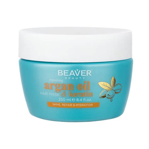 Beaver Argan Oil Keratin Hair Treatment Mask I Glamour