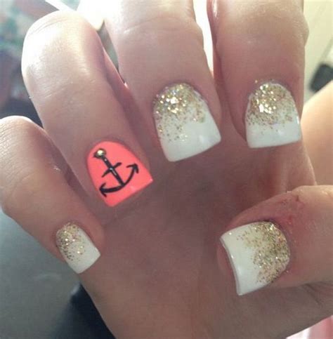 Cool Anchor Nail Art Designs