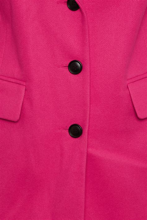 Yours Plus Size Pink Midi Formal Coat Yours Clothing