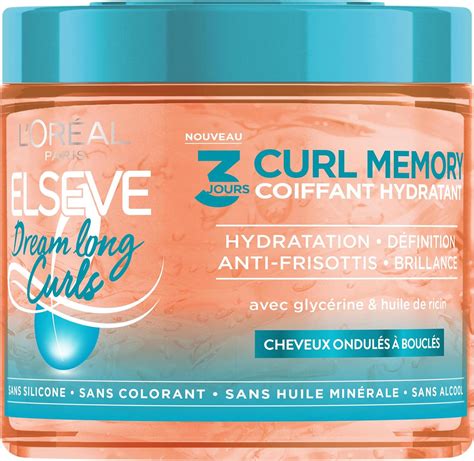 L Oréal Paris Gel Coiffant Hydratant 3 Jours Curl Memory pour Cheveux